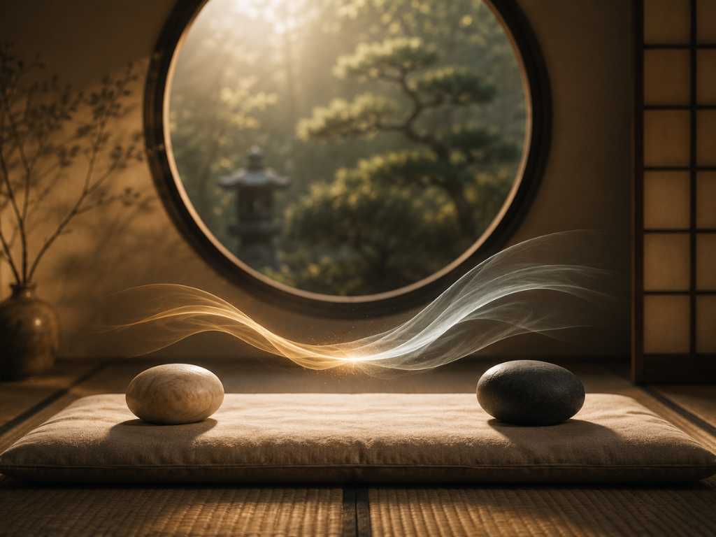 Mani in ascolto durante un trattamento Shiatsu
