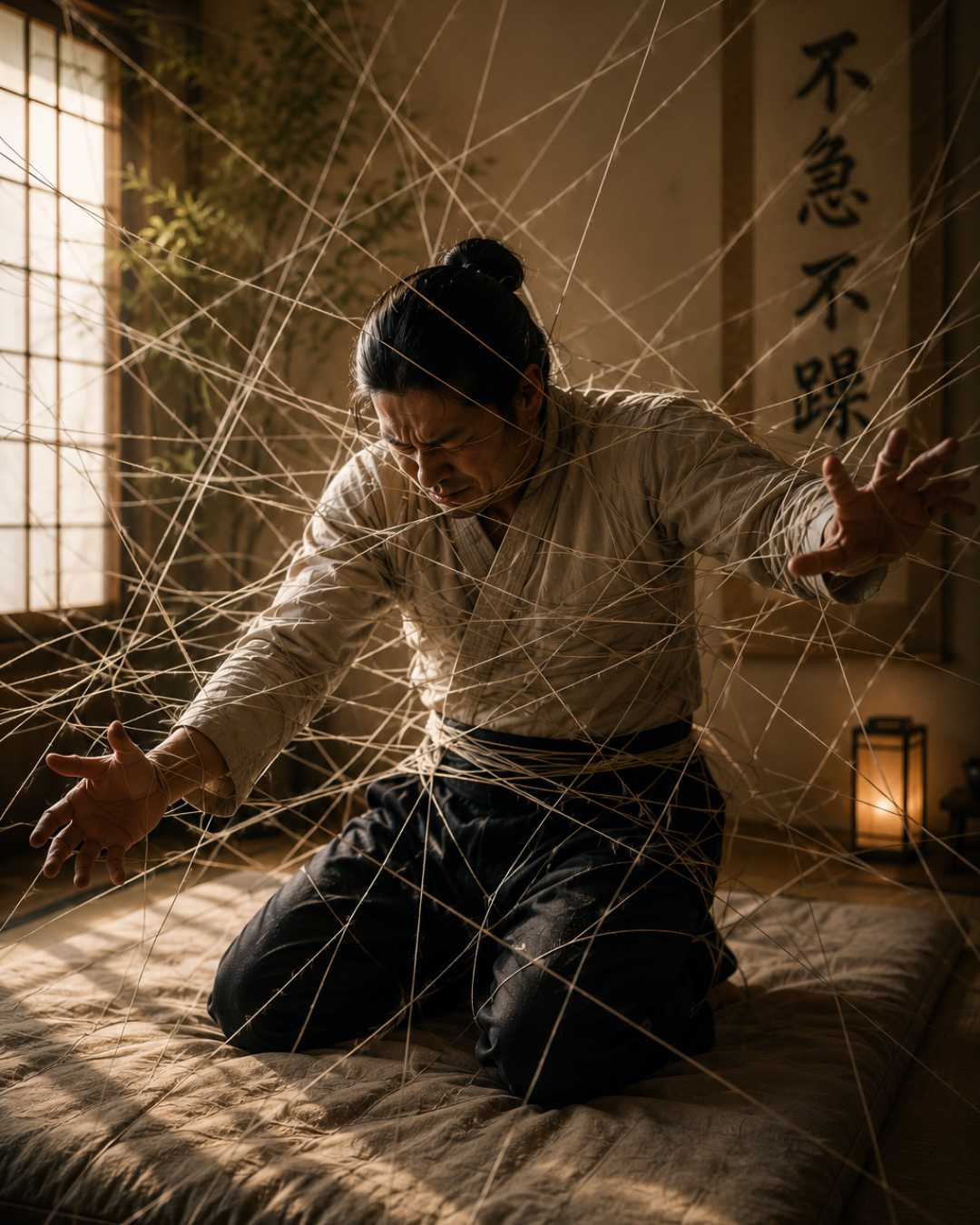 Atmosfera silenziosa di ascolto durante trattamento Shiatsu